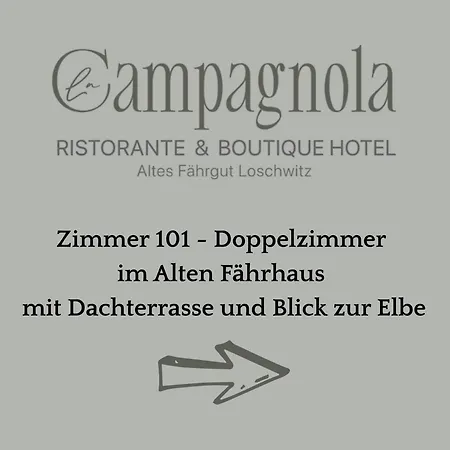 La Campagnola - Ristorante & Boutique Mit Blick Auf Elbe Ruhig Gelegen Hotel Drezno