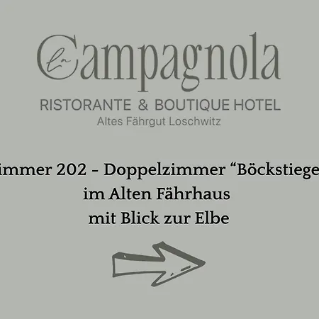 La Campagnola - Ristorante & Boutique Mit Blick Auf Elbe Ruhig Gelegen