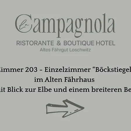 Hotel La Campagnola - Ristorante & Boutique Mit Blick Auf Elbe Ruhig Gelegen Drezno