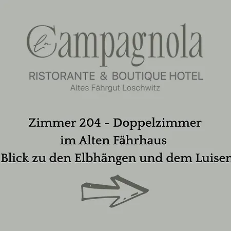 Hotel La Campagnola - Ristorante & Boutique Mit Blick Auf Elbe Ruhig Gelegen Dresden
