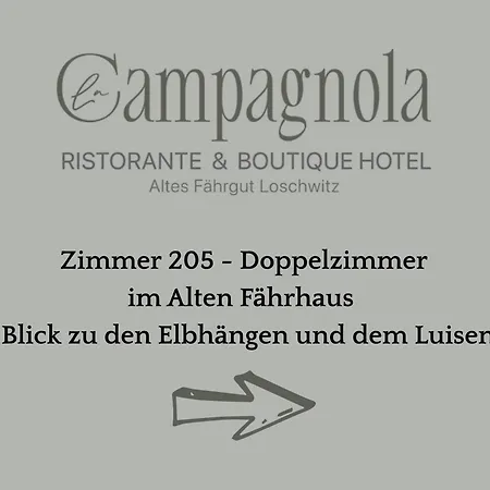 Hotel La Campagnola - Ristorante & Boutique Mit Blick Auf Elbe Ruhig Gelegen