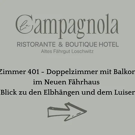 Hotel La Campagnola - Ristorante & Boutique Mit Blick Auf Elbe Ruhig Gelegen *