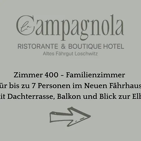 La Campagnola - Ristorante & Boutique Mit Blick Auf Elbe Ruhig Gelegen 호텔 드레스덴