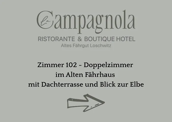 Hotel La Campagnola - Ristorante&boutique Mit Blick Auf Elbe Ruhig Gelegen Dresde