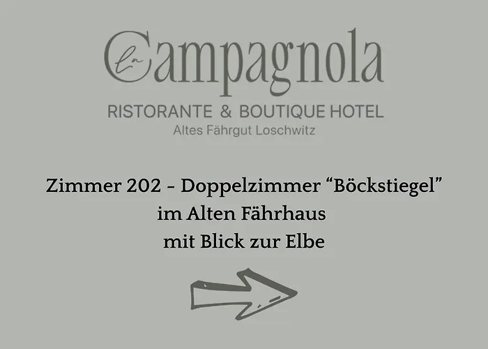 La Campagnola - Ristorante&boutique Mit Blick Auf Elbe Ruhig Gelegen