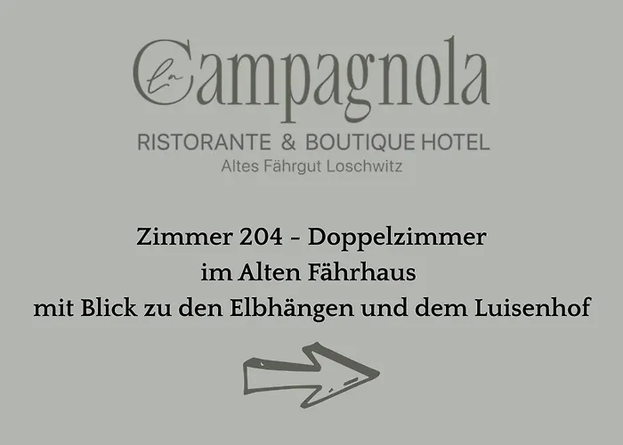 Hotel La Campagnola - Ristorante&boutique Mit Blick Auf Elbe Ruhig Gelegen Dresde