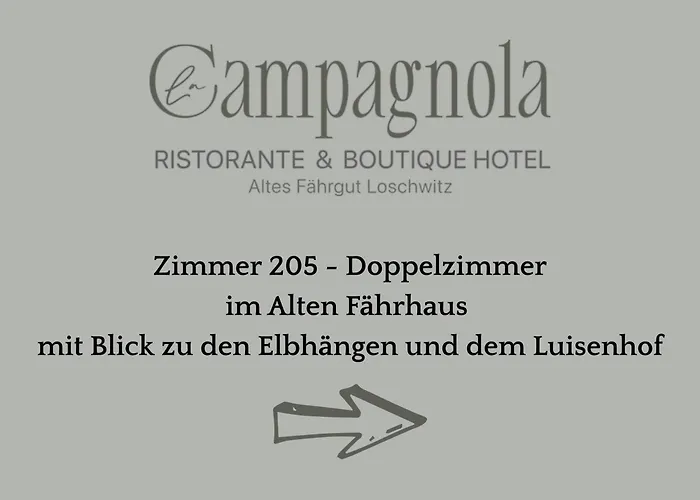 Hotel La Campagnola - Ristorante&boutique Mit Blick Auf Elbe Ruhig Gelegen