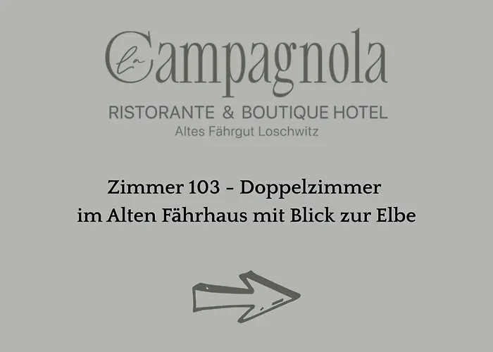 La Campagnola - Ristorante & Boutique Mit Blick Auf Elbe Ruhig Gelegen * Δρέσδη